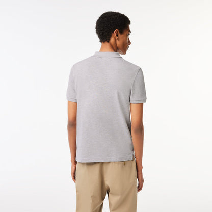 Men's Original L.12.12 Slim Fit Petit Piqué Cotton Polo Grey Chine