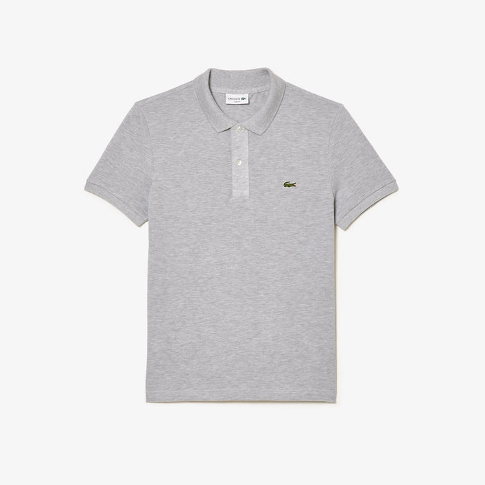 Men's Original L.12.12 Slim Fit Petit Piqué Cotton Polo Grey Chine