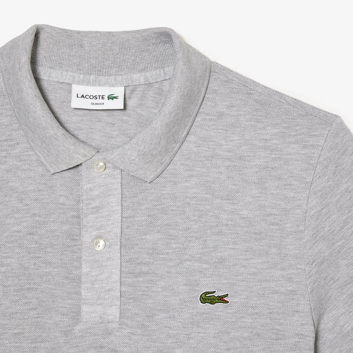 Men's Original L.12.12 Slim Fit Petit Piqué Cotton Polo Grey Chine