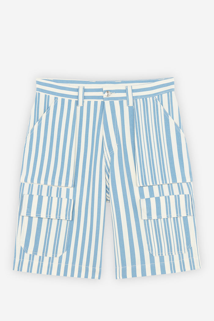 MEN'S OUTDOOR BERMUDA SKY BLUE STRIPES