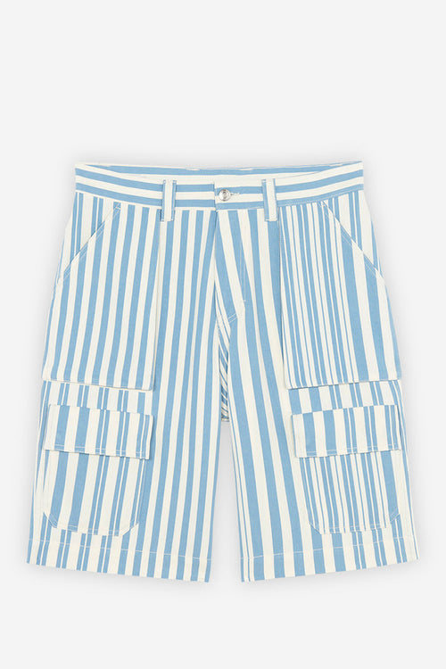 MEN'S OUTDOOR BERMUDA SKY BLUE STRIPES