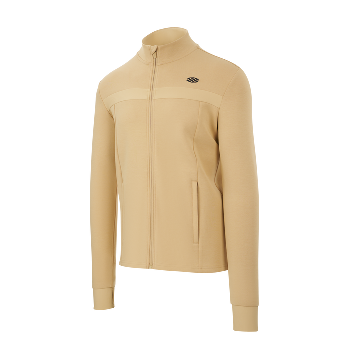 Sandstorm Men's Pro Line Full Zip Jacket in mid-to-heavy weight fabric, athletic fit, ideal for pickleball.