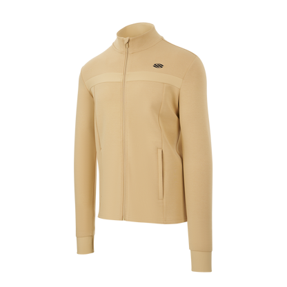 Sandstorm Men's Pro Line Full Zip Jacket in mid-to-heavy weight fabric, athletic fit, ideal for pickleball.