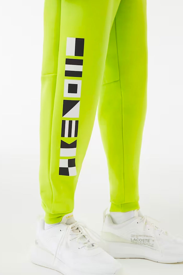 Men's Reflective Print Joggers Lime
