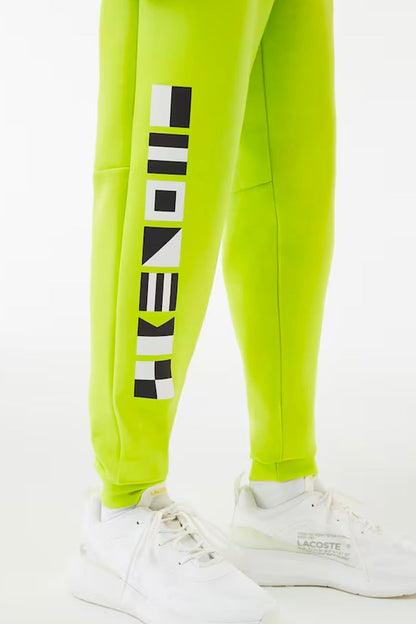 Men's Reflective Print Joggers Lime