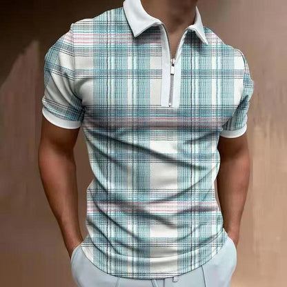 Men’s Solid Cotton Piqué Polo Shirt – Short Sleeve Summer