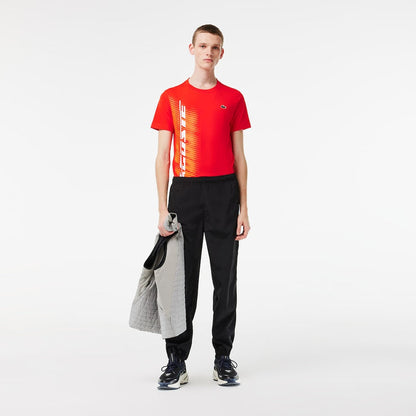 Men’s Sport Regular Fit T-shirt With Contrast Branding Red