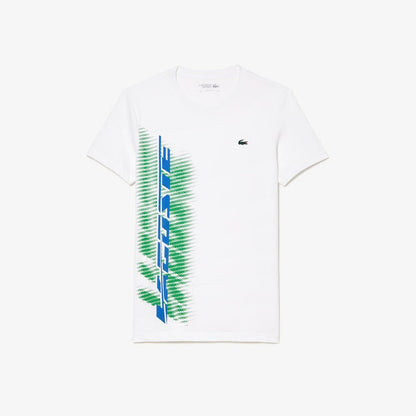 Men’s SPORT Regular Fit T-Shirt with Contrast Branding White