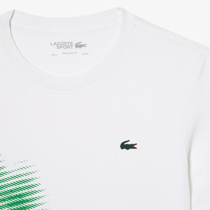 Men’s SPORT Regular Fit T-Shirt with Contrast Branding White