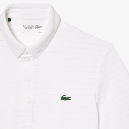Men's Sport Textured Breathable Golf Polo White