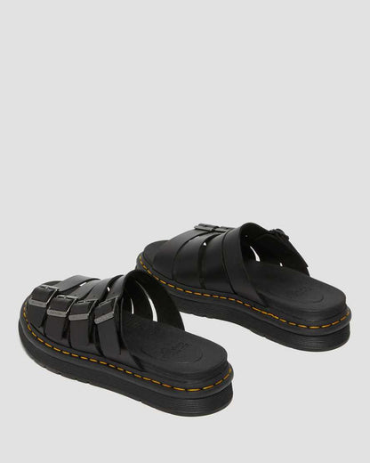 Men's Tate Leather Slide Sandals Black