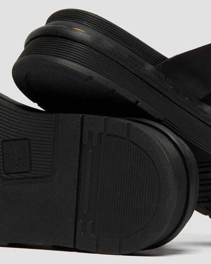 Men's Tate Leather Slide Sandals Black