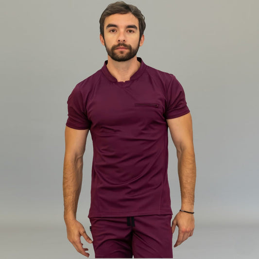 Men's Top 910 Wine Super Stretch, Scrubs 910