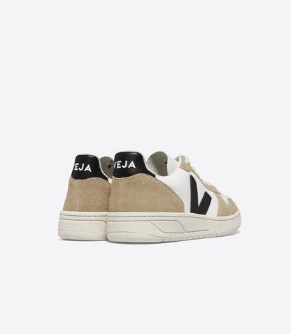 Men's V-10 Chromefree Leather White Black Sahara