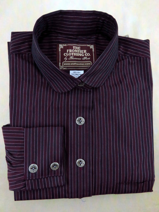 Merlot and Burgundy Stripe Dakota Shirt
