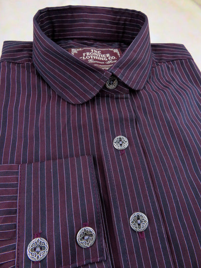 Merlot and Burgundy Stripe Dakota Shirt