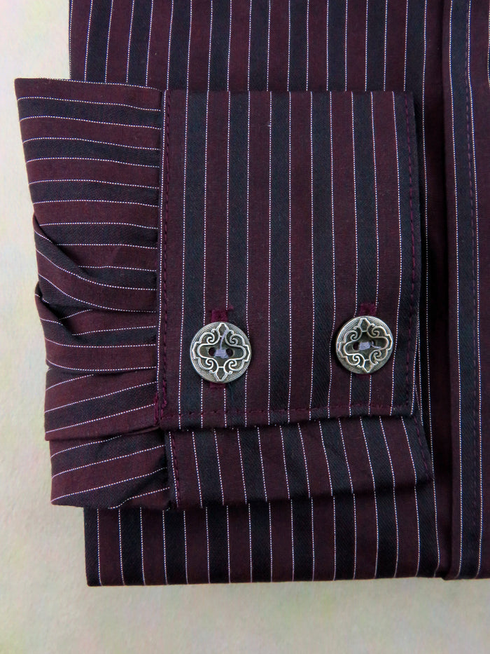 Merlot and Burgundy Stripe Dakota Shirt