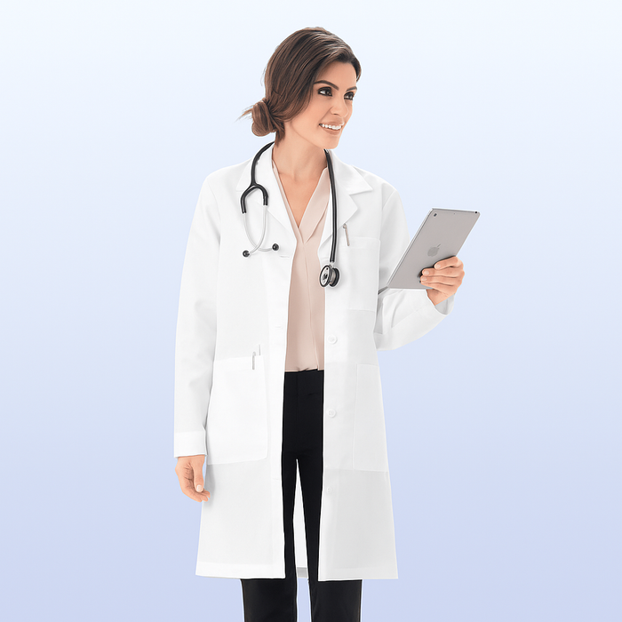 META Labwear 37" Women's Twill Lab Coat - 1964