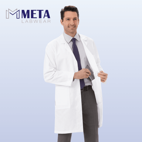 META Labwear 38" Men's Lab Coat - 1963