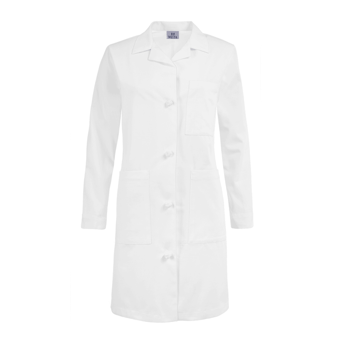 META Labwear 38" Women's Knot Button iPad Lab Coat - 763