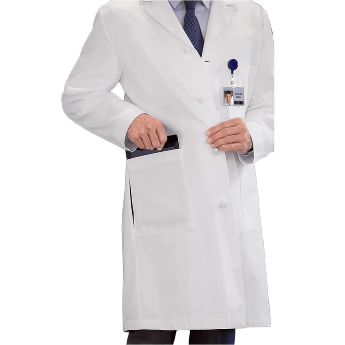 META Labwear 40" Men's Knot Button iPad Lab Coat - 762