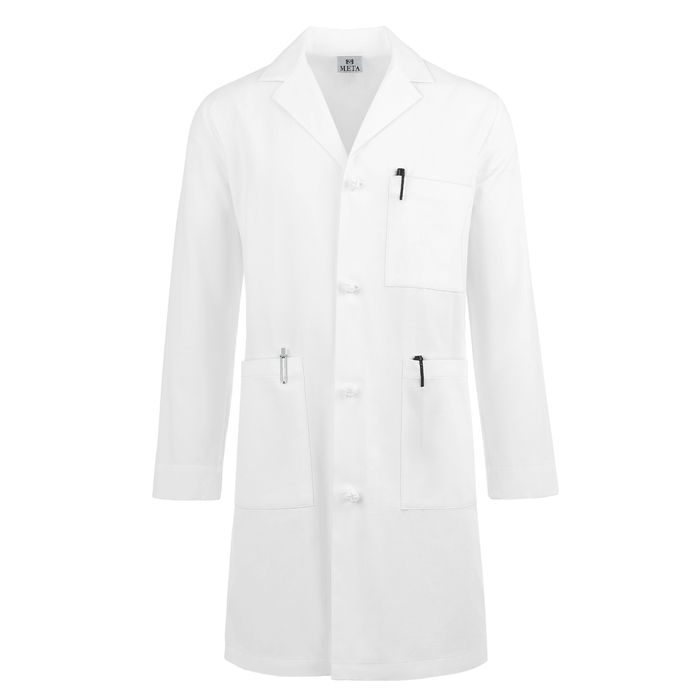 META Labwear 40" Men's Knot Button iPad Lab Coat - 762