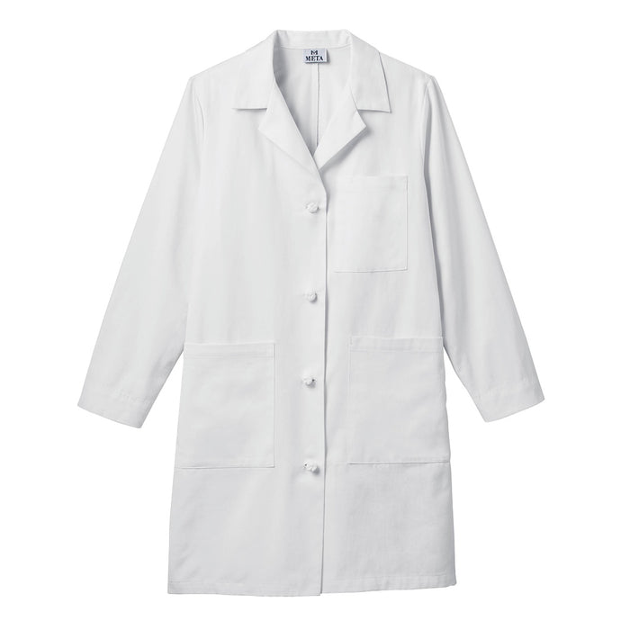 Meta Women's 38" iPad Knot Button Labcoat