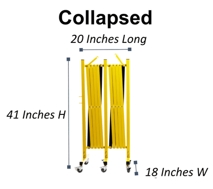 Metal Expandable Barricade, 16 Ft. and 11 Ft - Trafford Industrial - Crowd Control Warehouse