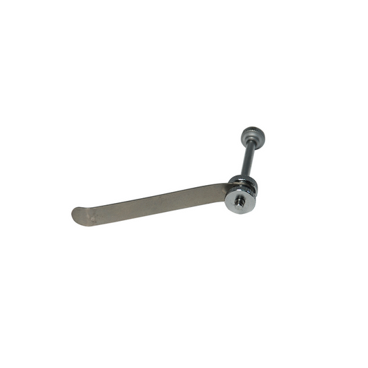 Microscope Stage Clip (One) for Metallurgical Microscopes, Zinc, SKU MT14035291, three quarter front view