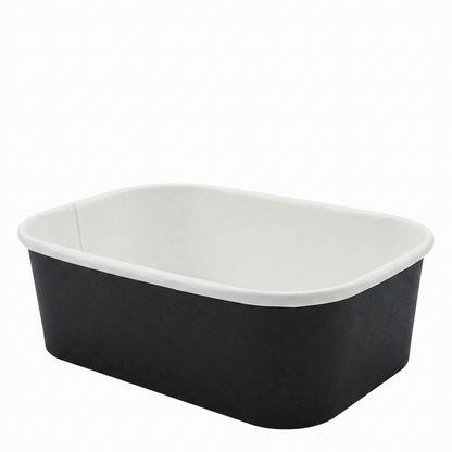 Microwavable Black Rectangle Deli Bowls