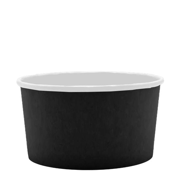 Microwavable Black Round Deli Bowls