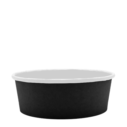 Microwavable Black Round Deli Bowls