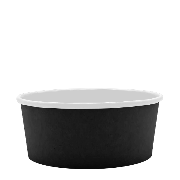 Microwavable Black Round Deli Bowls