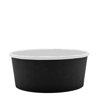 Microwavable Black Round Deli Bowls