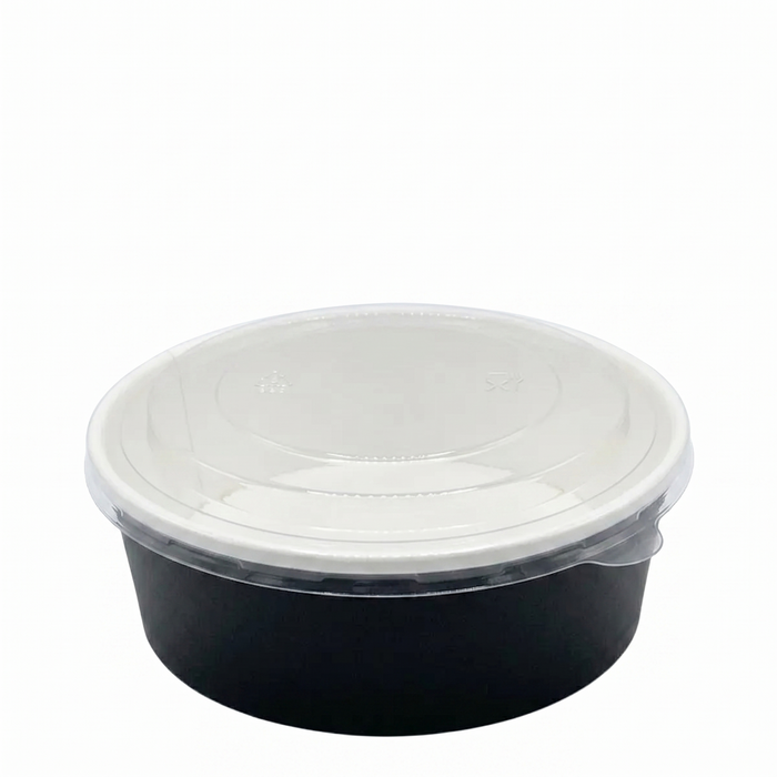 Microwavable Black Round Deli Bowls