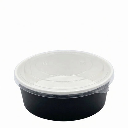 Microwavable Black Round Deli Bowls
