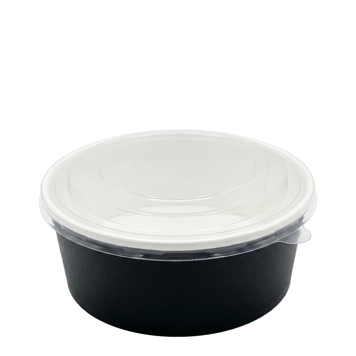 Microwavable Black Round Deli Bowls