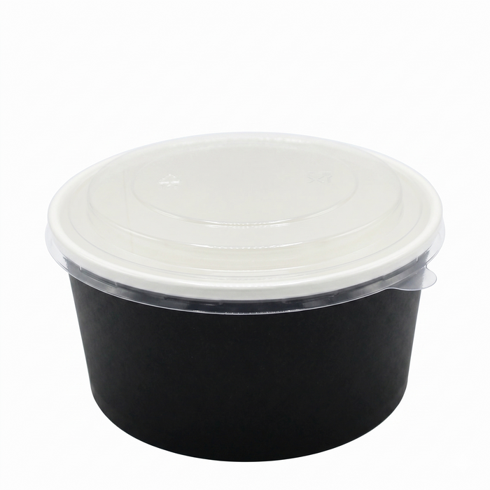 Microwavable Black Round Deli Bowls