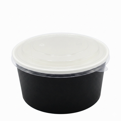 Microwavable Black Round Deli Bowls