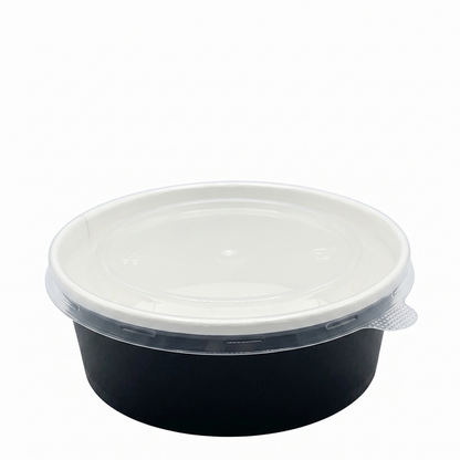 Microwavable Black Round Deli Bowls