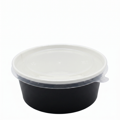 Microwavable Black Round Deli Bowls
