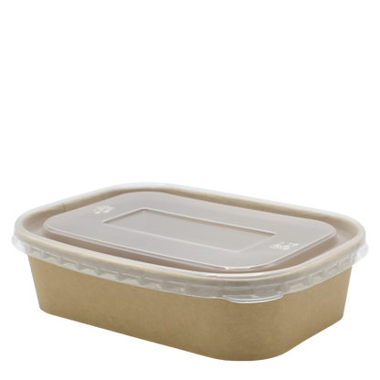 Go Pak Takeaway Box 500ml / Translucent PP _Microwavable` / 300 Boxes Microwavable Kraft Rectangle Deli Bowls