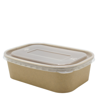 Go Pak Takeaway Box 750ml / Translucent PP _Microwavable` / 300 Boxes Microwavable Kraft Rectangle Deli Bowls