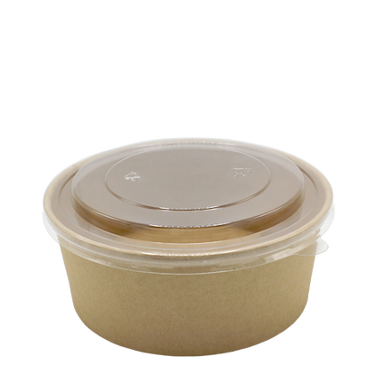 Go Pak Takeaway Box 750ml / Translucent PP _Microwavable` / 300 Boxes Microwavable Kraft Round Deli Bowls