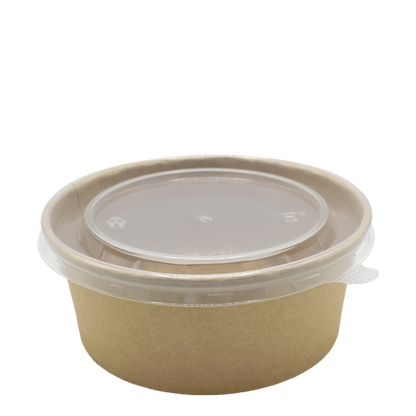 Go Pak Takeaway Box 750ml / Translucent PP _Microwavable` / 300 Boxes Microwavable Kraft Round Deli Bowls