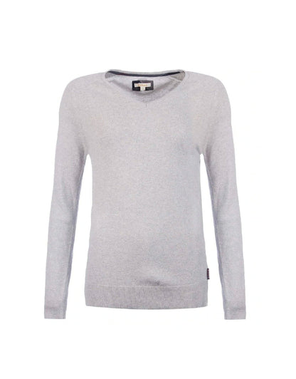 MILL V NECK LT GREY