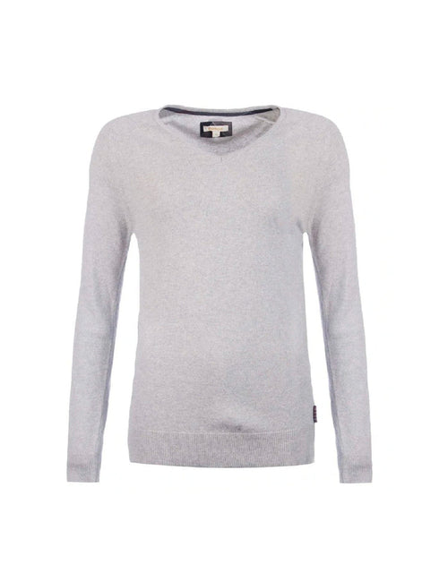 MILL V NECK LT GREY
