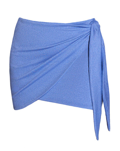 Outline image of Mini Wrap Skirty - Crinkle Bluebell