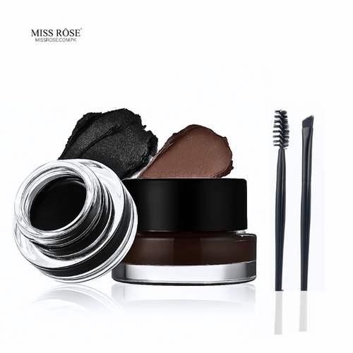 Miss Rose Gel Eyeliner - 2 color set Black and Brown - Miss Rose Com PK