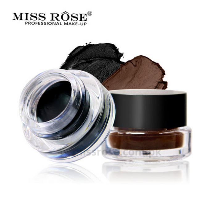 Miss Rose Gel Eyeliner - 2 color set Black and Brown - Miss Rose Com Pk